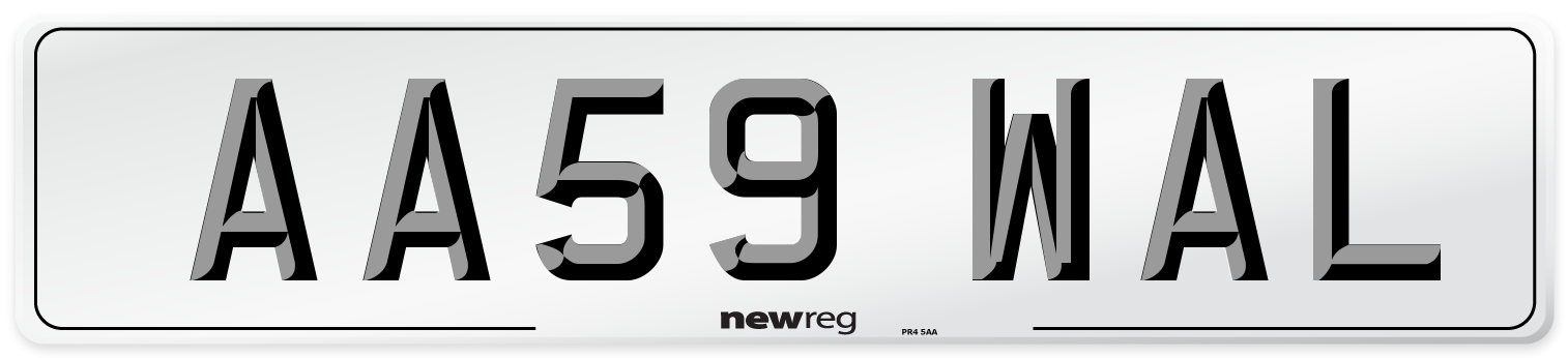 AA59 WAL Number Plate from New Reg
